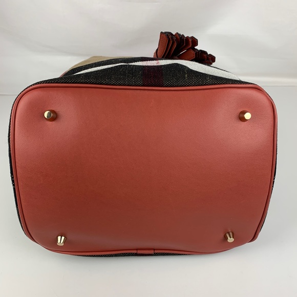 New Burberry Brit Grainy Ashby Check Tote Bag - Picture 5 of 7